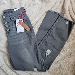 Justice denim gray jeans